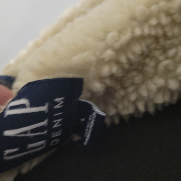 Gap Factory sherpa denim jacket sz L. - Picture 3 of 3